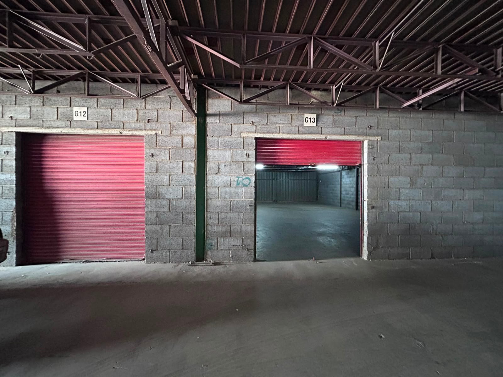 G12 – 147m² – G13 – 147m² Total – 294m² Secure Storage Space to Let