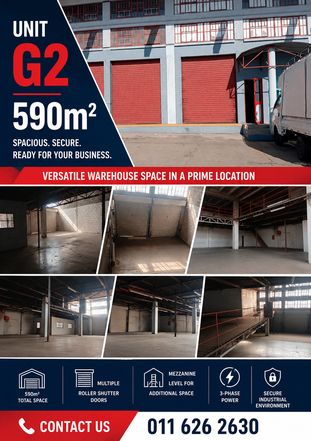 G2 – 590m² Factory, Warehouse, Distribution Space to Let